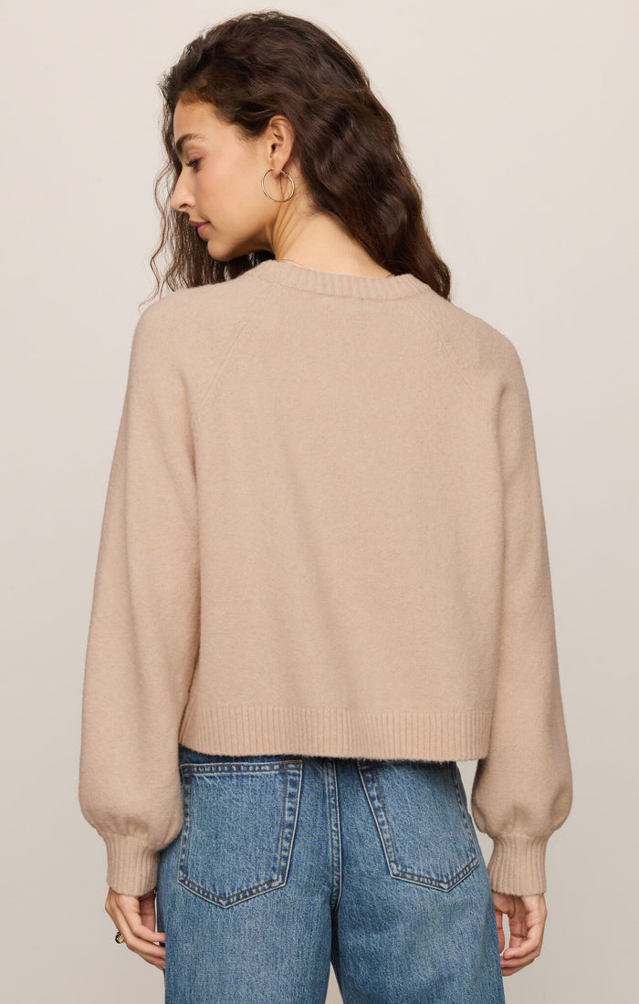 Z Supply Coming Up Sweater-Soft Ecru