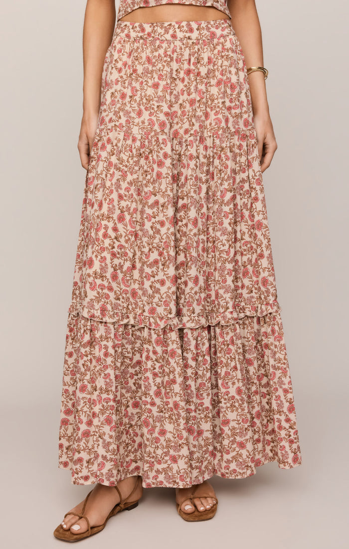 Z Supply Mora Maxi Skirt – Feather Crepe Flowing Maxi Skirt