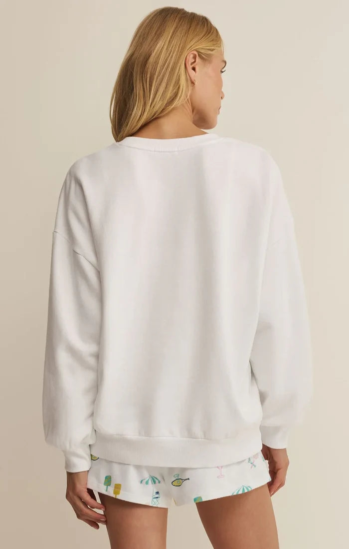 Z Supply Oversized Apres Tennis Sweatshirt