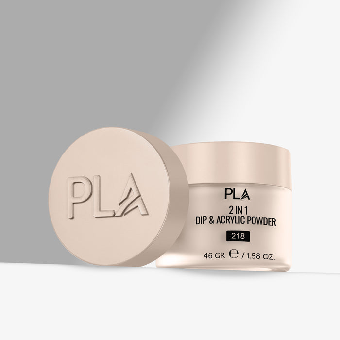 PLA 2-in-1 Dip & Acrylic Powder container on a light gray background