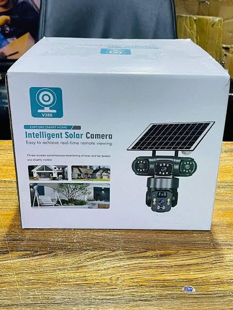 3 in 1 V380 Intelligent Solar Camera wireless outdoor security surveillance system