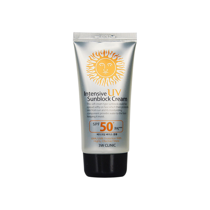 3W Clinic Intensive Uv Sunblock Cream Spf 50 Pa+++ 70ml