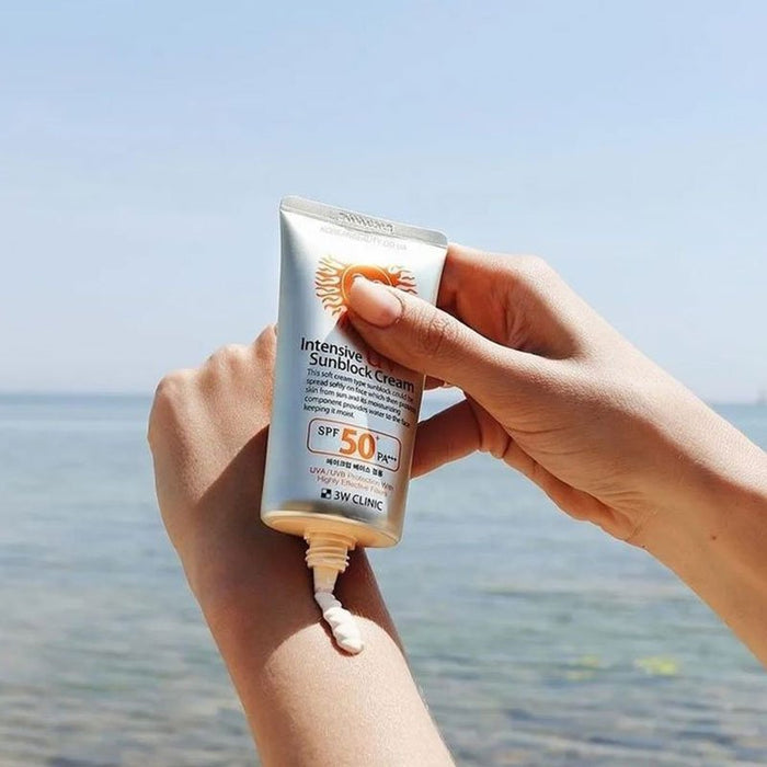 3W Clinic Intensive Uv Sunblock Cream Spf 50 Pa+++ 70ml