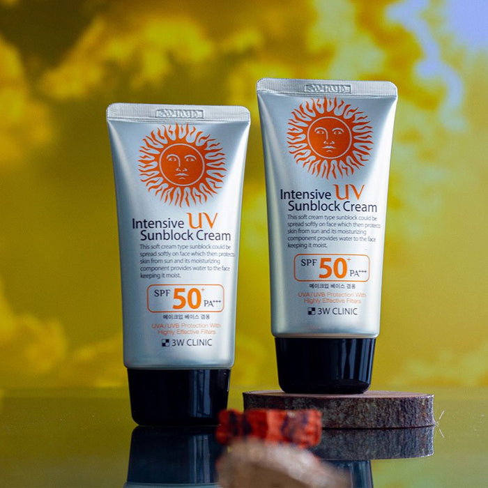 3W Clinic Intensive Uv Sunblock Cream Spf 50 Pa+++ 70ml