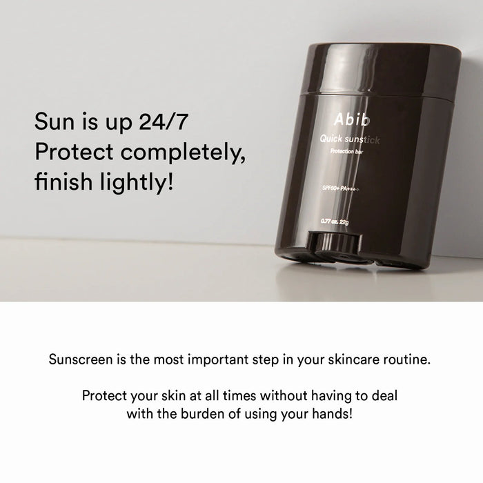 Abib Quick Sunstick Protection Bar SPF50+ PA++++ 22g(Expiry: 21/06/2027)