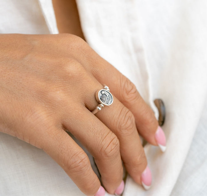 Abundance Ring (Spinning) -  Silver