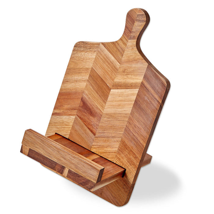 Acacia Wood Cookbook Holder Natural