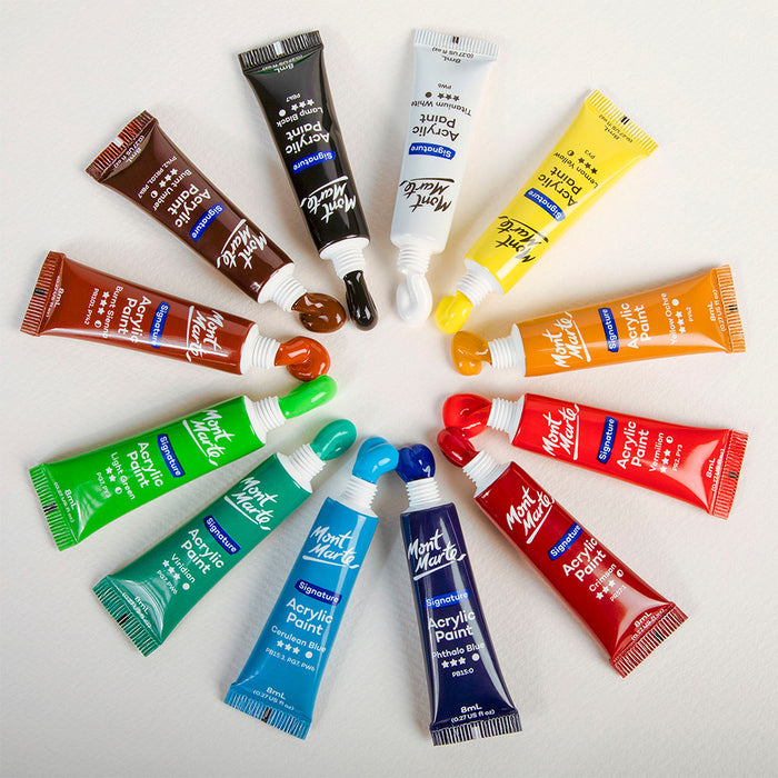 Acrylic Paint Set Signature 12pc x 8ml (0.27 fl.oz)