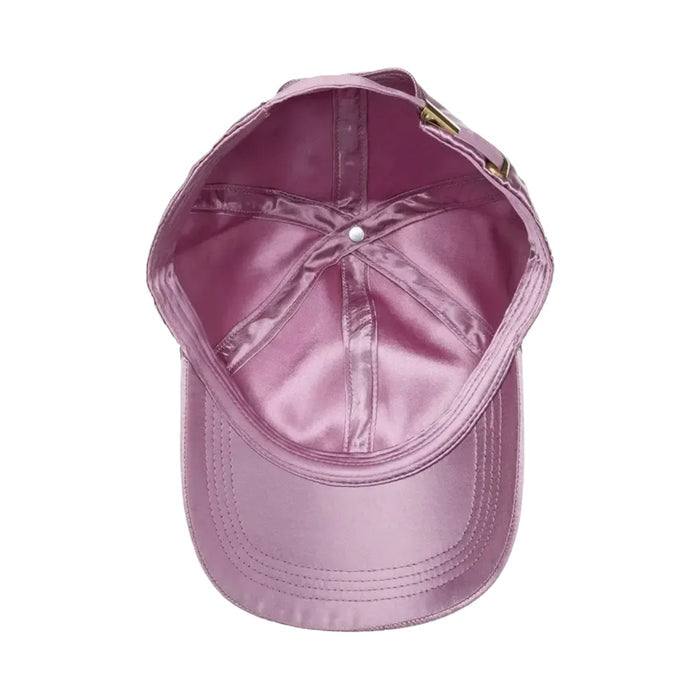 All Over Silky Satin Baseball Cap [Pink] #FH13