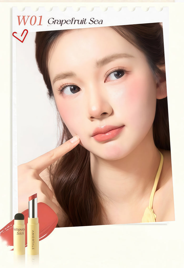 AMORTALS Glossy & Matte Multi-use Makeup Stick for Lips & Cheek T5637
