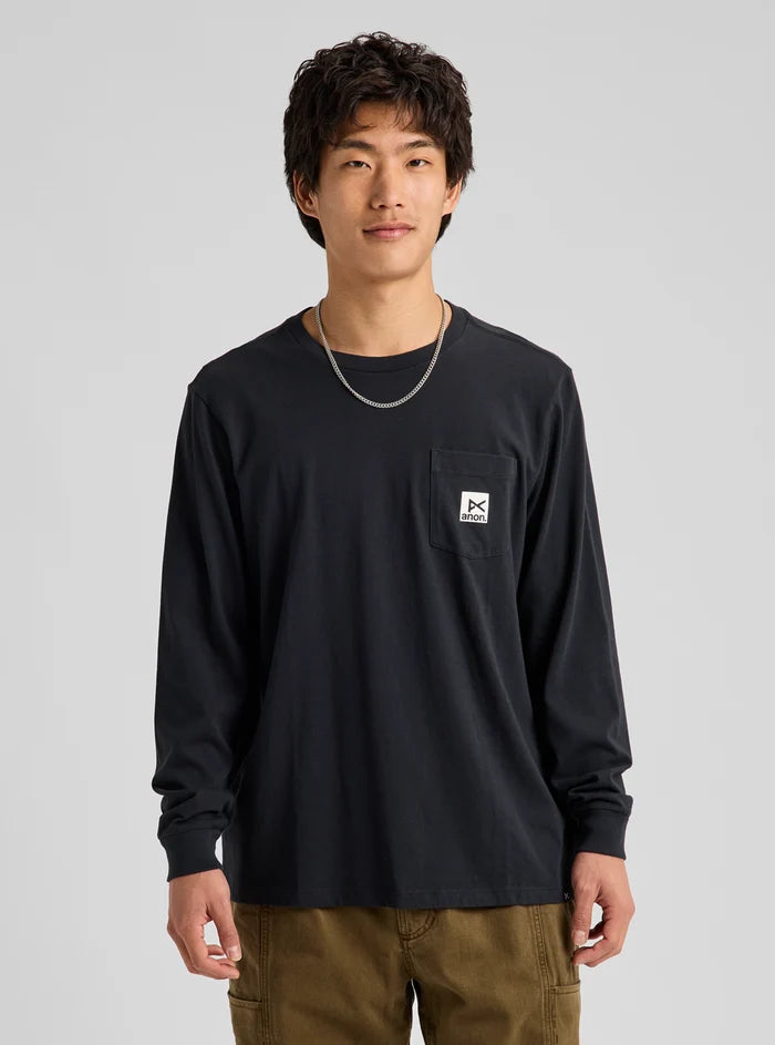 Product image of Anon Long Sleeve T-Shirt[Variant:True Black]