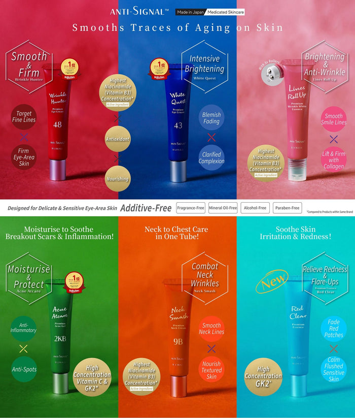 ANTI SIGNAL Wrinkle Hunter Premium Eye Cream 20g (Red) - Pretties.com.hk