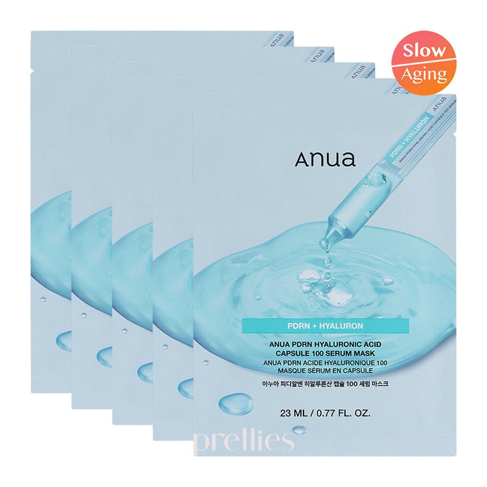 ANUA PDRN Hyaluronic Acid Capsule 100 Serum Mask 1pc x5