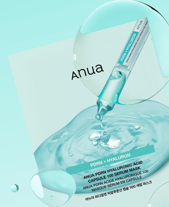 ANUA PDRN Hyaluronic Acid Capsule 100 Serum Mask 1pc x5
