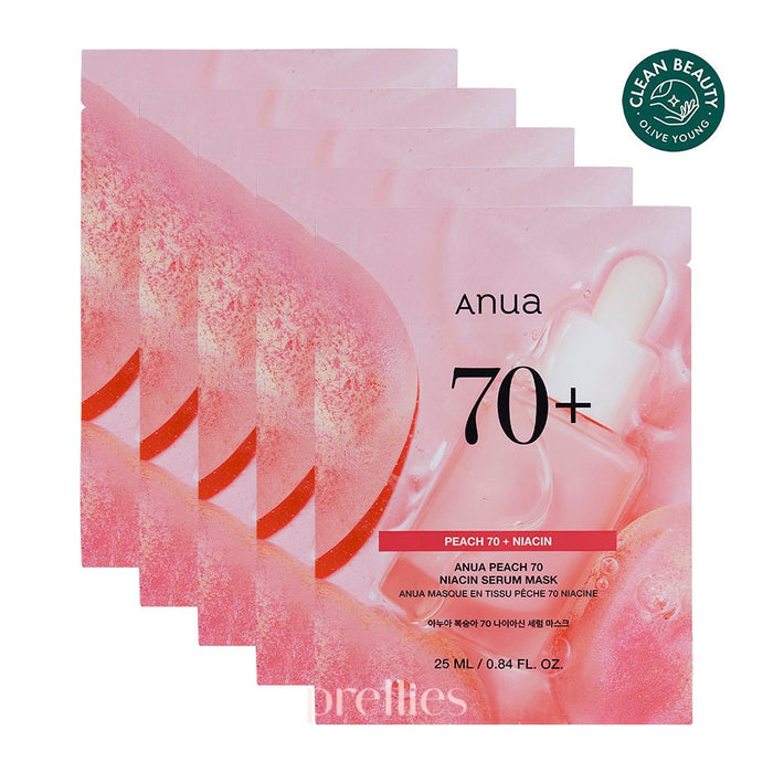 ANUA Peach 70% Niacinamide Serum Mask 25ml x 5pc