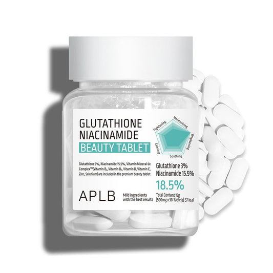 APLB Glutathione Niacinamide Beauty Tablet - maisto papildas su glutationu ir niacinamidu
