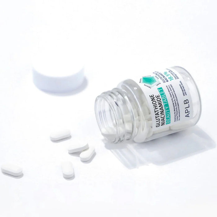 APLB Glutathione Niacinamide Beauty Tablet - maisto papildas su glutationu ir niacinamidu