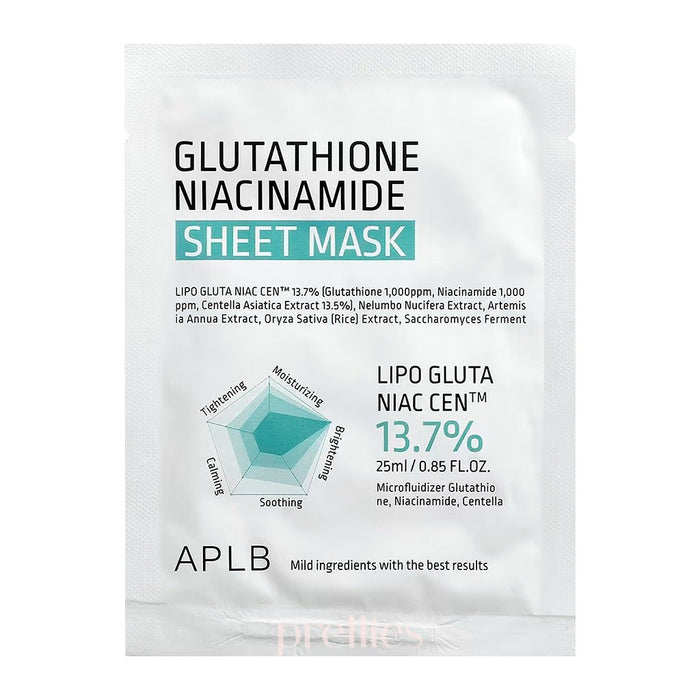 APLB Glutathione Niacinamide Sheet Mask (10EA)