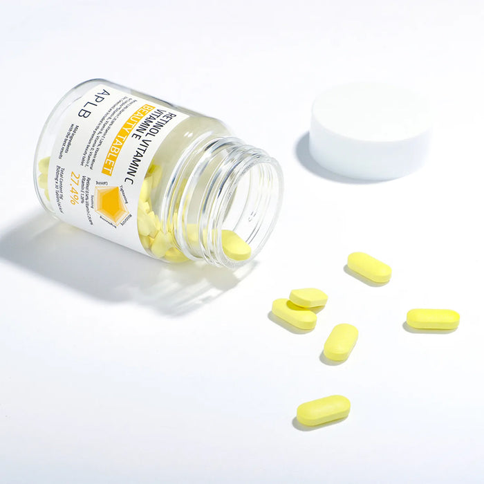 APLB Retinol Vitamin C Vitamin E Beauty Tablet - maisto papildas su retinoliu, vitaminu C ir E