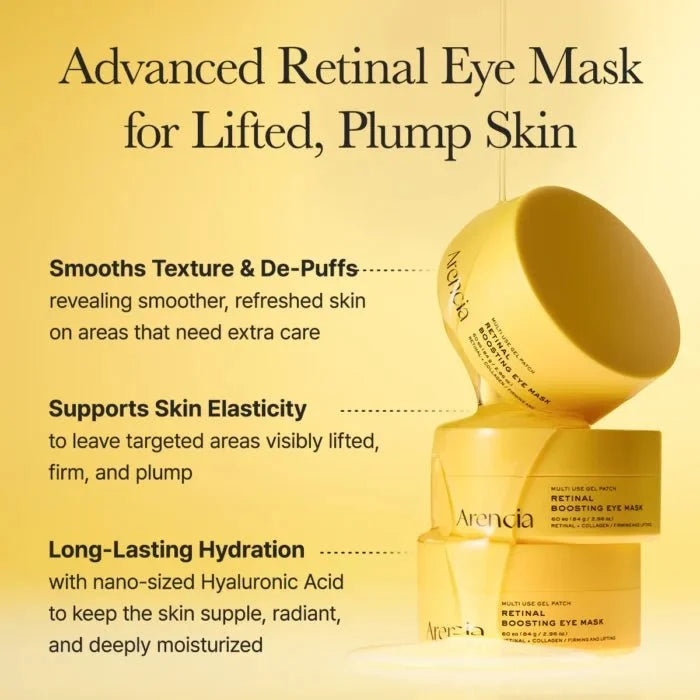 Arencia Retinal Boosting Eye Mask (60 Patch) قناع العين أرينسيا المعزز لشبكية العين - Princess Cosmetics Qatar