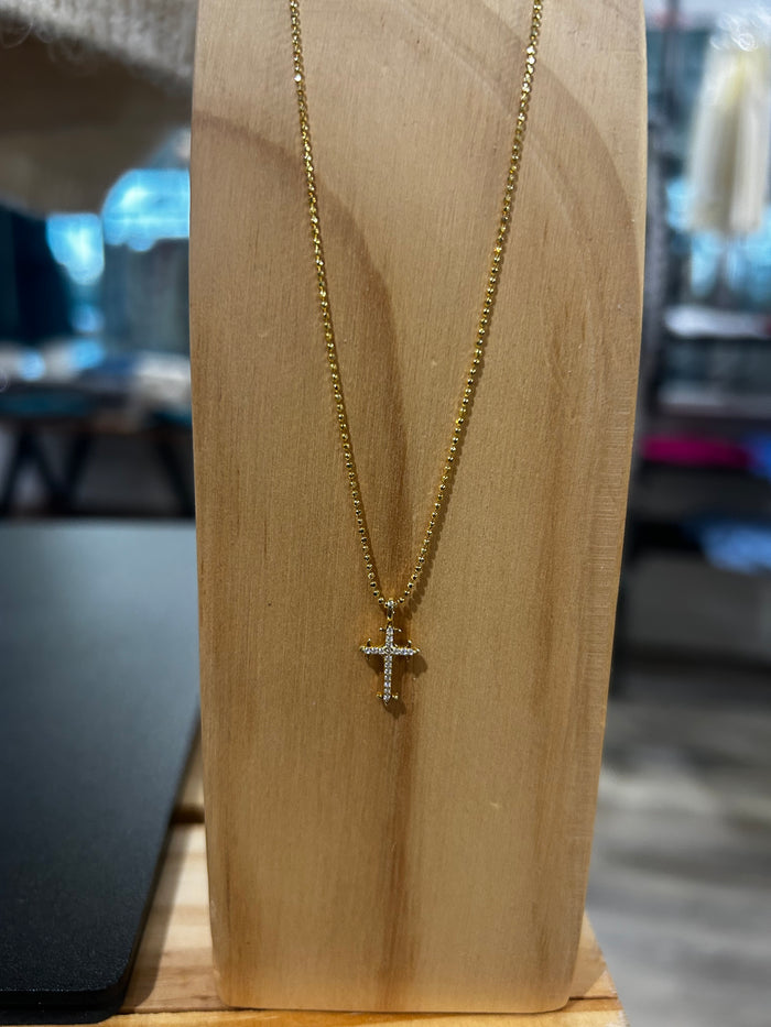 Arturo Sterling Sliver Mini Cross Necklace