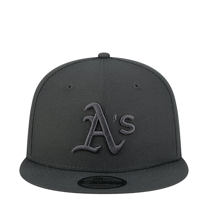 Dark gray baseball cap with tonal 'A's logo and curved brim