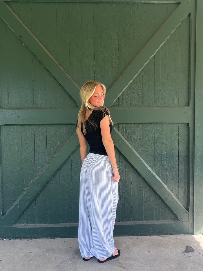 Avery Striped Balloon Pant