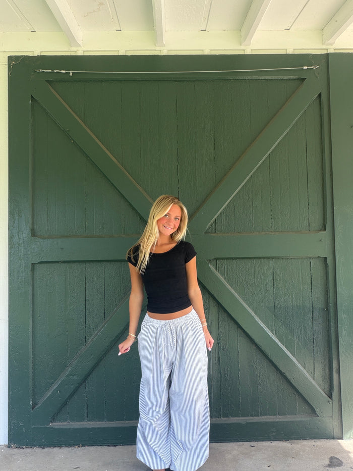Avery Striped Balloon Pant