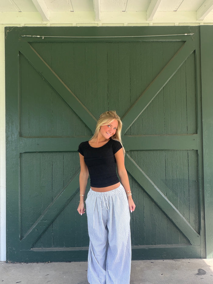 Avery Striped Balloon Pant
