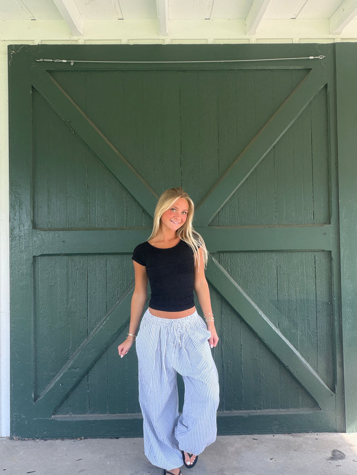 Avery Striped Balloon Pant