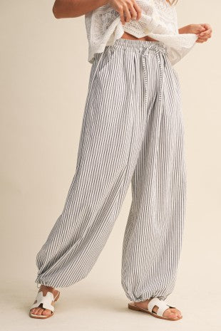 Avery Striped Balloon Pant