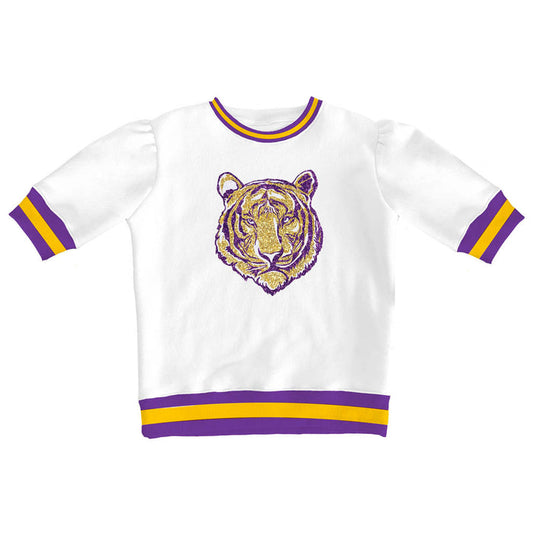 Azarhia Banded Sequin Tiger Top