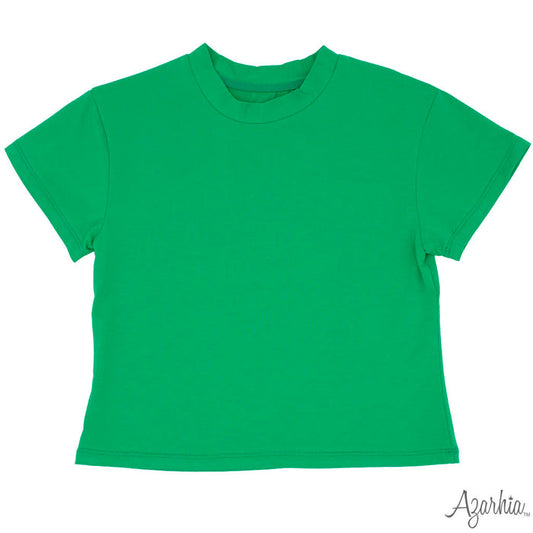 Azarhia Boxy T-Shirt-Kelly Green