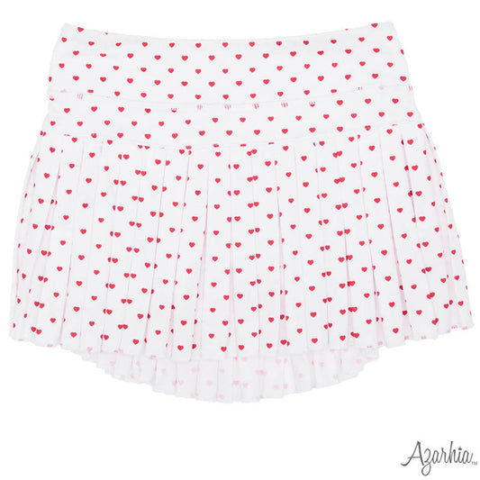 Azarhia Tiny Hearts Mini Pleat Skort