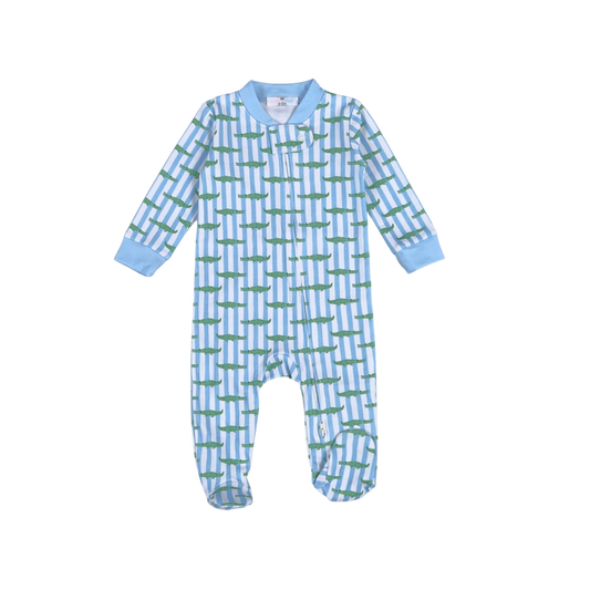 Baby Loren Bayou Kids Zipper Footie