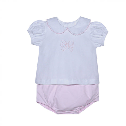 Baby Sen Bailey Bow Diaper Set