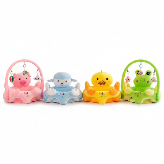 Baby Sit Trainer with Rattle Shakers - White Background