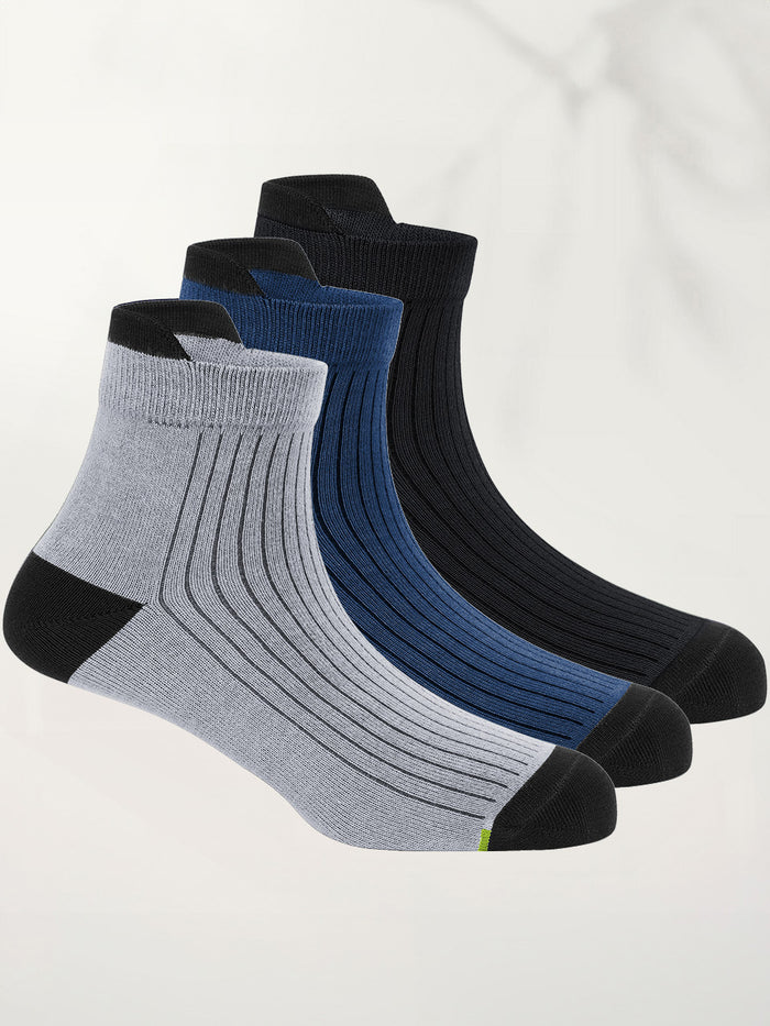 Bamboo Ankle Socks-Pack of 3