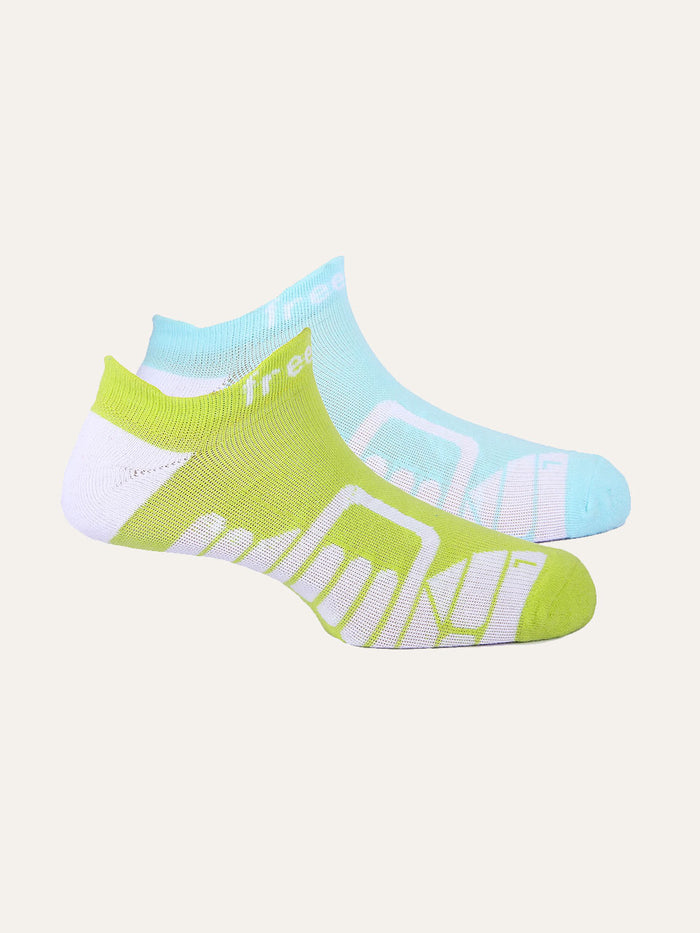 Paradise Blue; Lime Green
