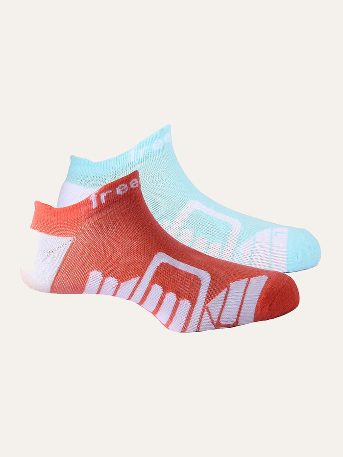 Coral; Paradise Blue