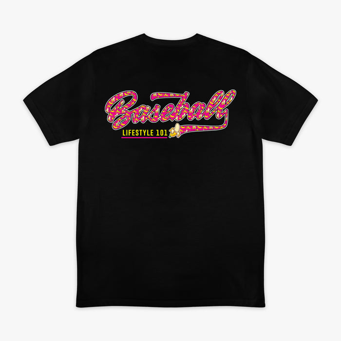 Black Banana graphic tee — back view