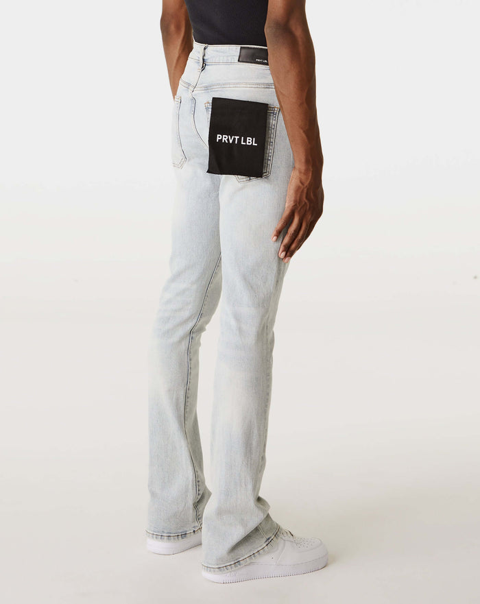 PRVT LBL Basic Flare Jean. Underground Apparel. Rule of Next Streetwear.