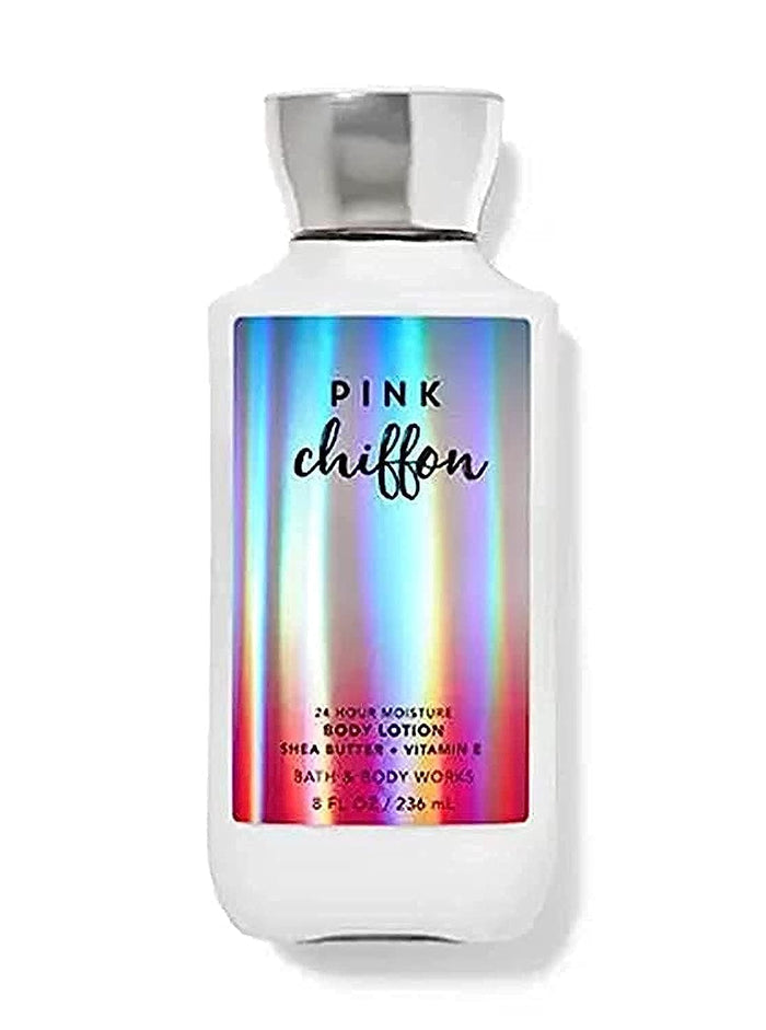 BATH AND BODY WORKS  PINK CHIFFON  24-Hr Moisture Body Lotion لوشن الجسم من باث اند بودي ووركس