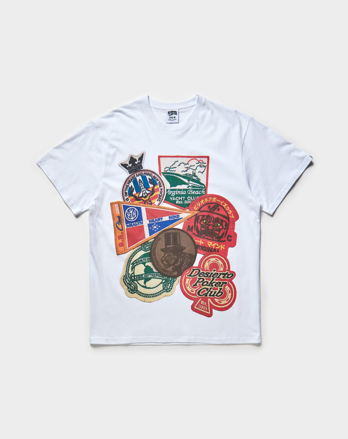 Billionaire Boys Club BB Patches T-Shirt. Underground Apparel. Rule of Next Streetwear.