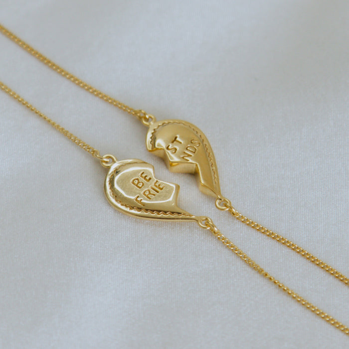 BFF Broken Heart Bracelet SET - Gold