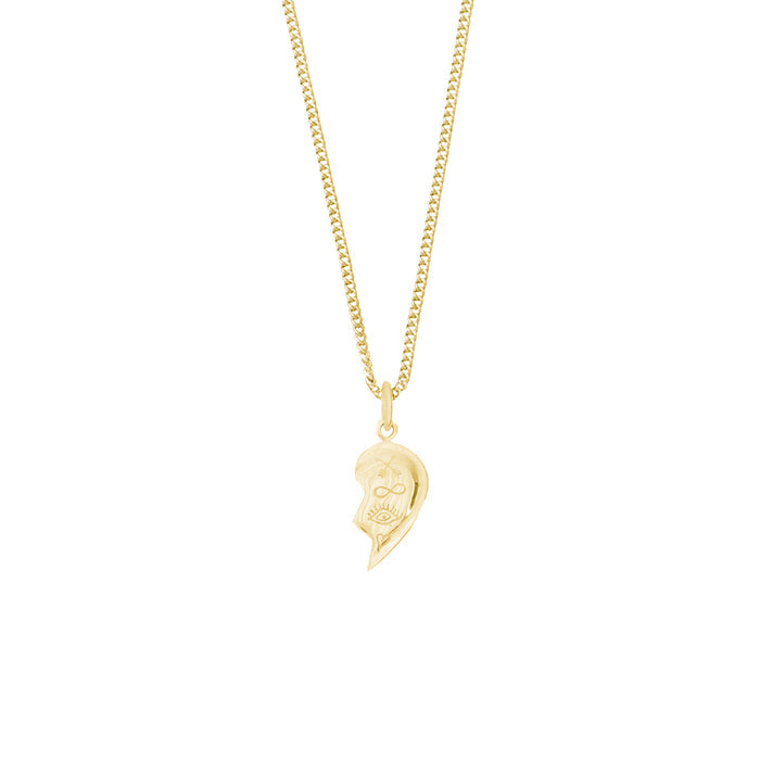 BFF Broken Heart Necklace SINGLE - Gold