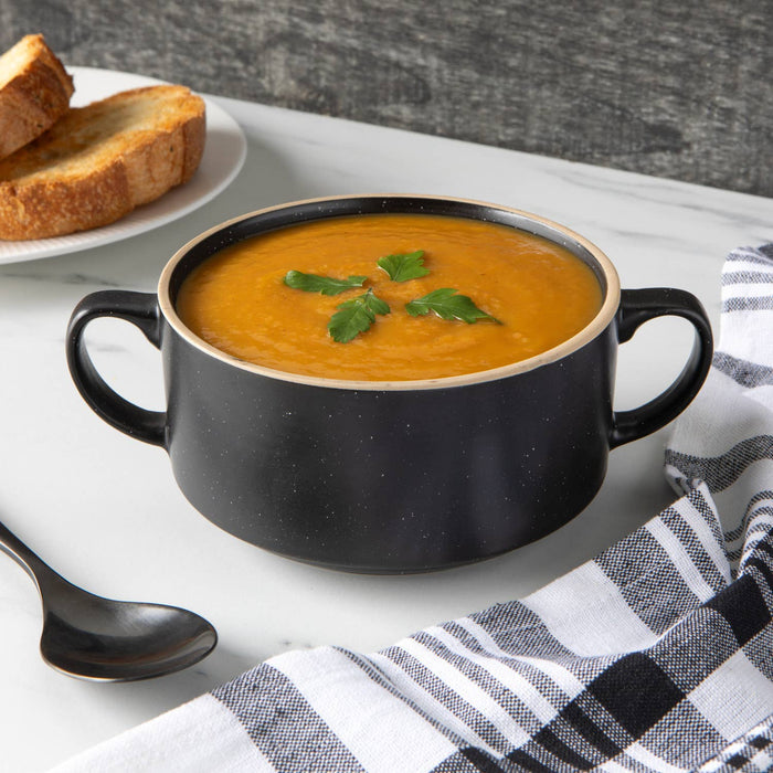 Black Soup Bowl