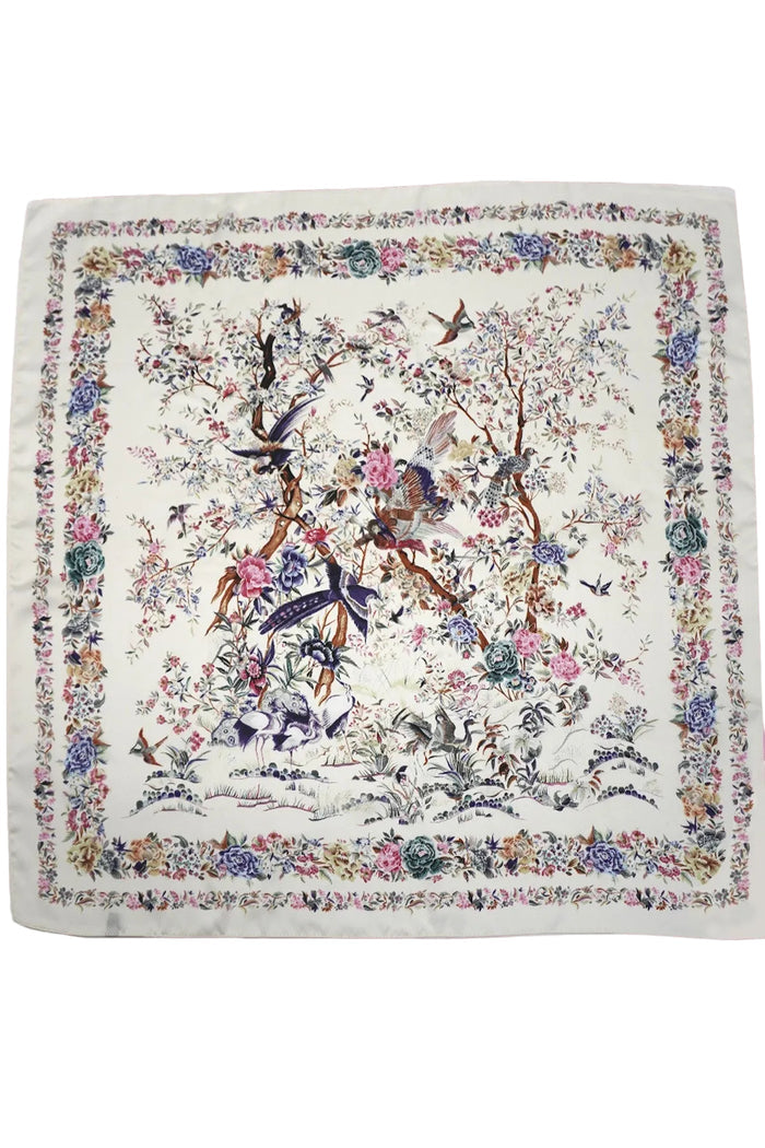 Bloom Muse Floral Print Bandana Scarf