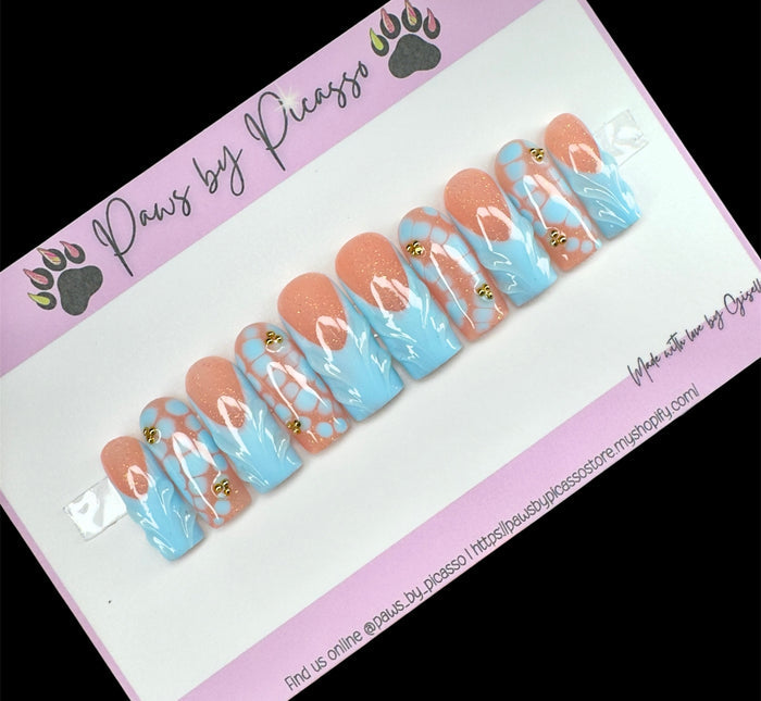 Ready to Ship Blushing B (Acrylic) - Paws By Picasso Ready to Ship Blushing B (Acrylic)