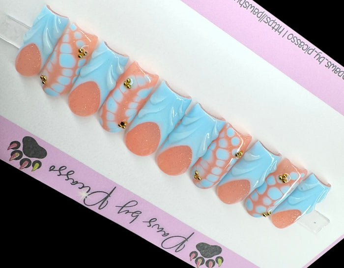 Ready to Ship Blushing B (Acrylic) - Paws By Picasso Ready to Ship Blushing B (Acrylic)
